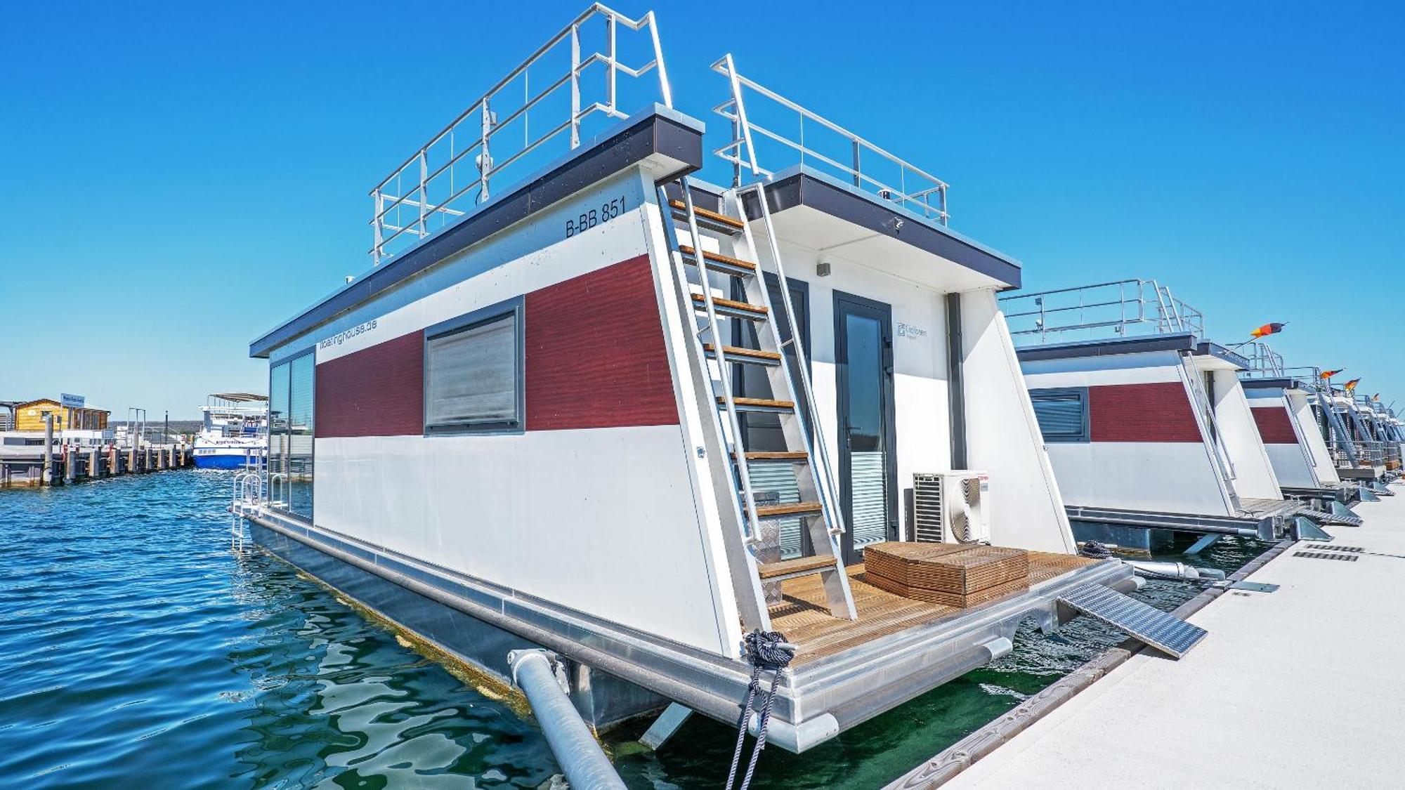 Geiseltalsee Hausboot - Floating House - Hausboot Junior Braunsbedra Экстерьер фото