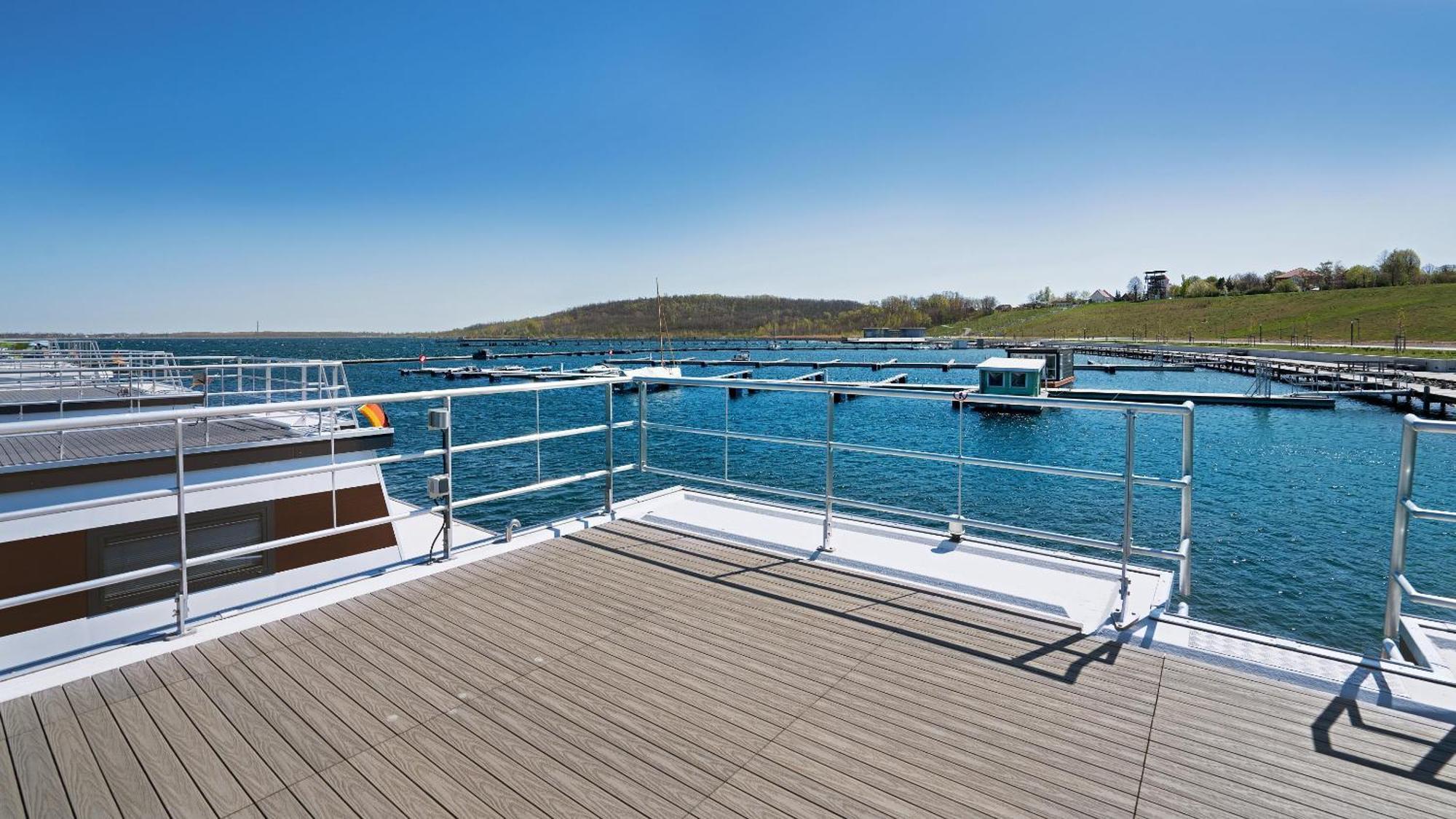 Geiseltalsee Hausboot - Floating House - Hausboot Junior Braunsbedra Экстерьер фото